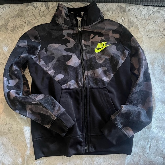 Black and Grey Camp Print Tracksuit XS 4 - Picture 2 of 5